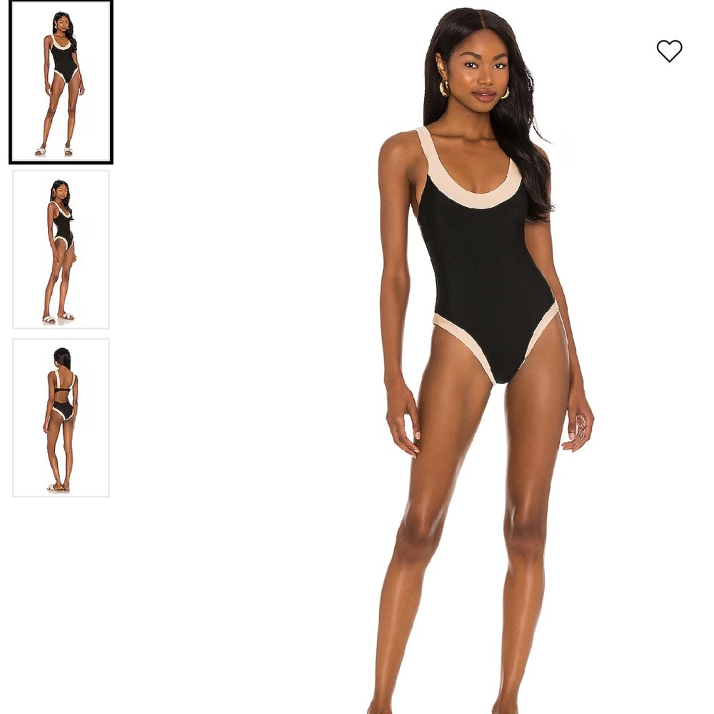 Black and gold house of Harlow one piece swimsuit